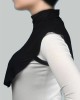 Plain Turtleneck, Turtleneck Combed Cotton, Hijab Collar - Black