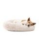 White Soft Fleece Cat Bed - Dog Bed Cushion