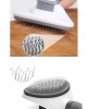 Automatic Cleaning Buttoned Pet Brush Cat Dog Hair Collector Comb Gray