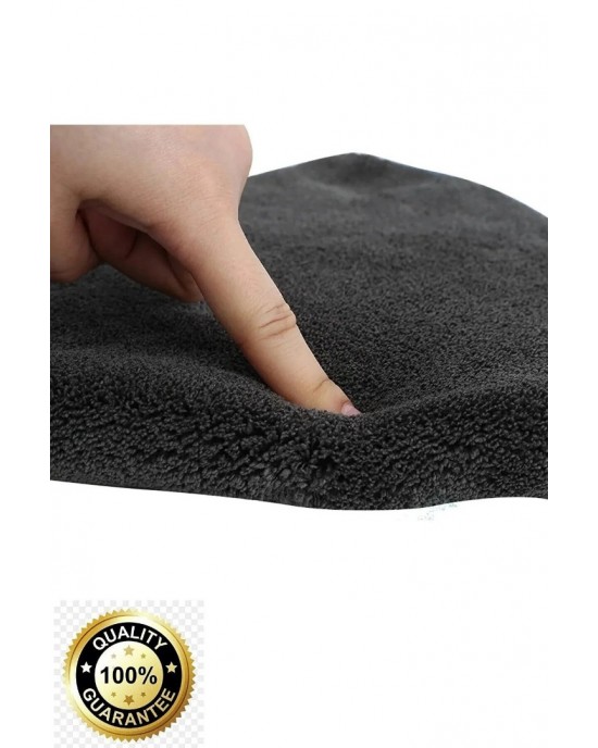 3 Pieces Microfiber Stain-Free Car Washing Drying Auto Glass Cleaning Towel 485gsm 40x40cm