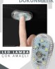 Yüksek Kaliteli Araç İçi Dokunmatik Sensörlü Mini LED Lamba Beyaz 9 Işık Rengi