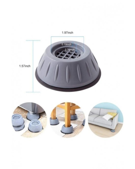 Noise Canceling and Non Slip Anti Vibration Rubber Foot Pads, Washing Machine Stopper