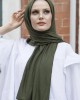 Women's Cotton Combed Cotton Shawl-Hijab, Khaki Color
