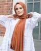 شال-حجاب قطني نسائي من الكامغارن باللون البني - ناعم ومريح لكل يوم