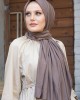 Women's Cotton Combed Cotton Shawl-Hijab in DARK MINK