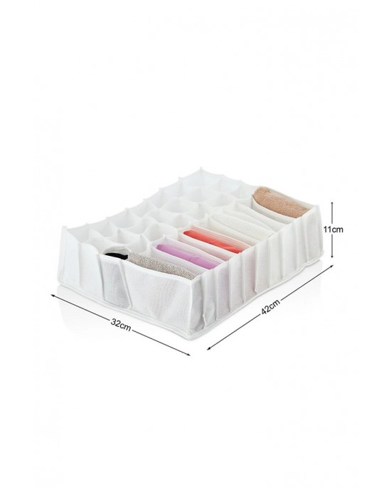 31 Compartment Drawer Organizer Honeycomb and Pocket Organizer 42 X 32 X 11 Cm