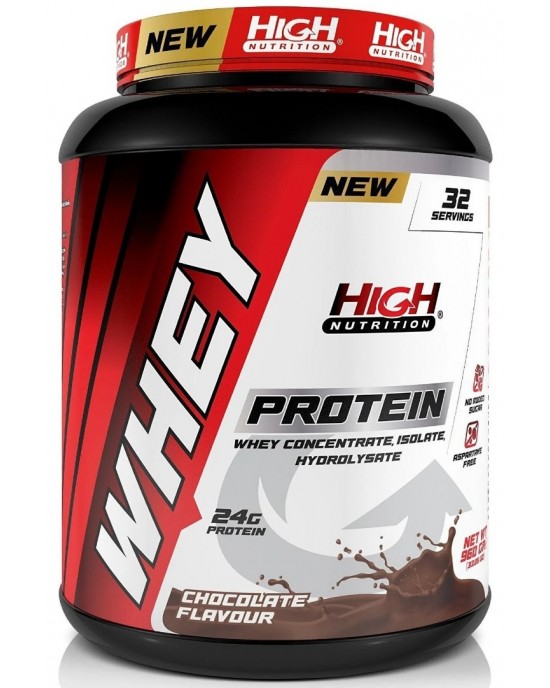 High Nutrition Whey Protein 960 gr Chocolate Flavored Protein Powder - 24g Protein, 32 Serves