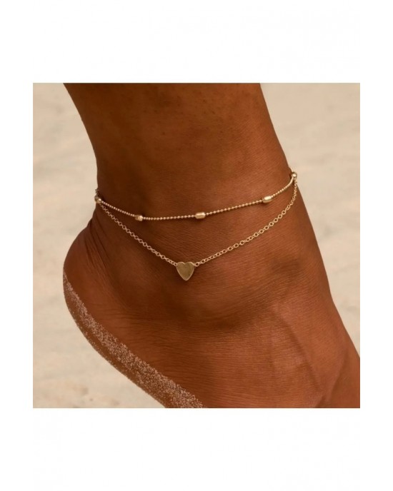 Women's Gold Colored Anklet