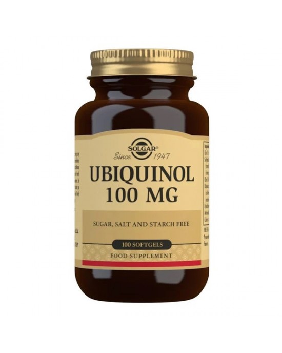 Solgar, Ubiquinol İndirgenmiş CoQ10 100 mg 50 Softgeller
