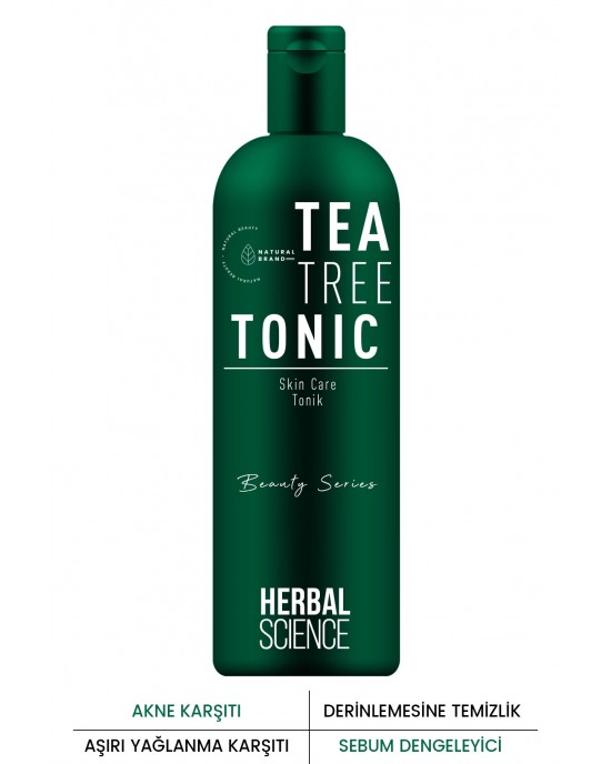 HERBAL SCIENCE Çay Ağacı Toniği - Cilt Temizleyici ve Nemlendirici 250ml