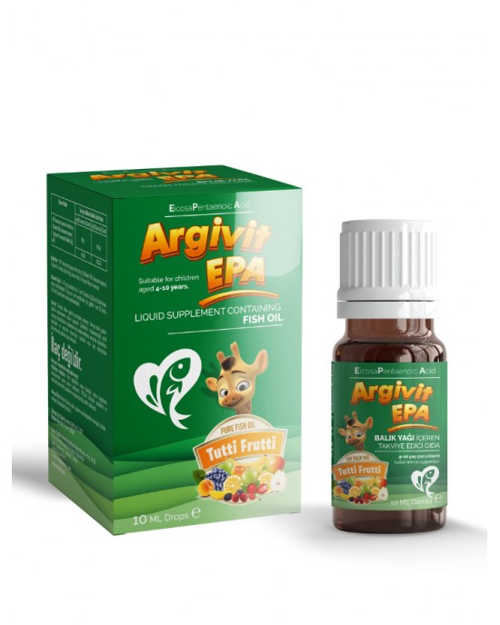 Argivit EPA 10ml Fish Oil - Superior Fish Oil Supplement for Cardiovascular Support High Concentration Triglyceride Form
