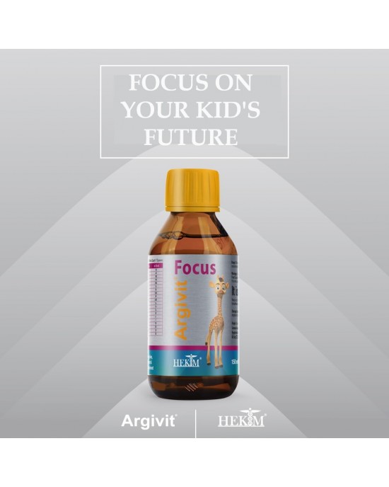 Argivit Focus Syrup for Children: Immunity & Growth Boost with Arginine, Vitamins, and Minerals - 150ml