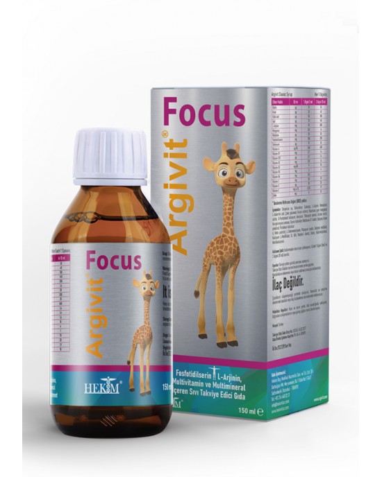 Argivit Focus Syrup Offer - Multivitamin Nutritional Supplement for Children, Immunity and Growth Boost, 3 Bottles X 150 ml