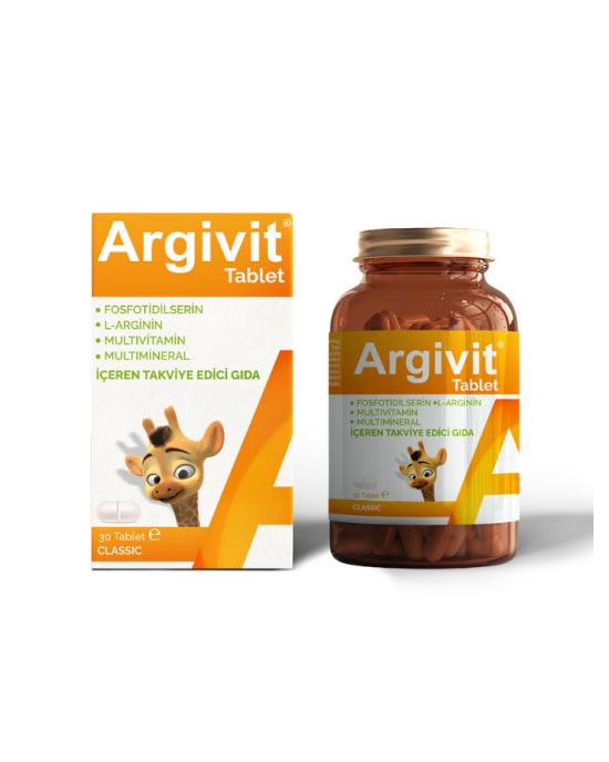 Argivit Classic Tablets Set - Nutritional Supplement for Improved Focus and Immunity, for kids and Adults, 3 pieces x 30 Tablets