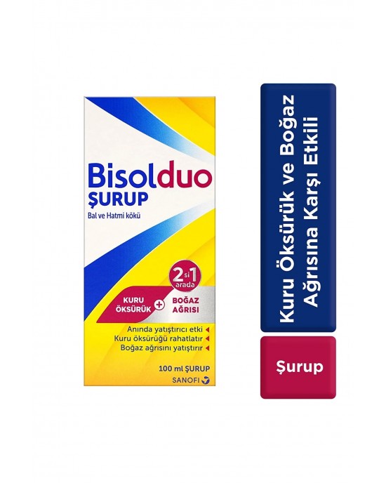 Bisolduo Honey-Marshmallow Cough Syrup: Natural Relief for Dry Cough & Sore Throat 100 ml