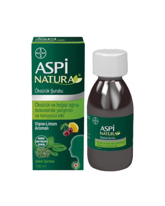 شراب الكحة أسبيناتورا® Aspi NATURA®بخلاصة لسان الحمل والطحلب الأيسلندي - العلاج الطبيعي لجميع أنواع السعال 120 مل